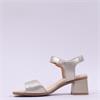 Remonte 2 Velcro Strap Block Heel Sandal - Gold